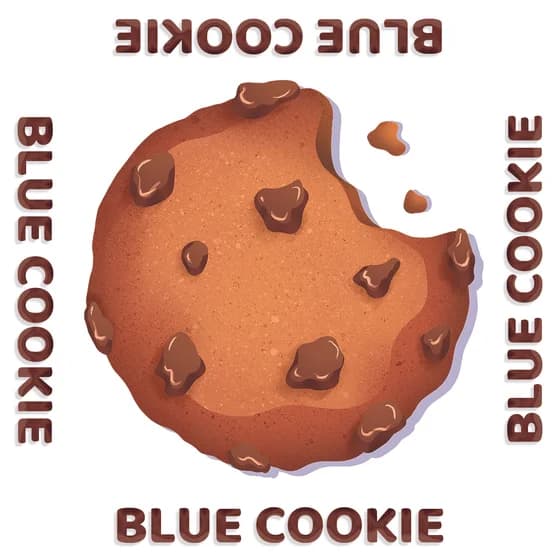 ReactSee card: a chocolate-chip cookie mislabeled BLUE COOKIE